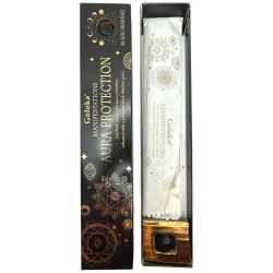 Tămâie Goloka Manifestări Aura Protection Tămâie Patchouli cu Mineral Obsidian Negru - 15gr.