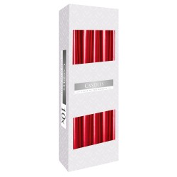 Velas Cónicas - Rojo Metálico - Precio por unidad de vela  - 1