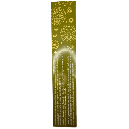 Incenso Goloka Manifestações Estabilidade e Aterrissagem Incenso Vetiver com Mineral Jaspe Vermelho - 15gr.