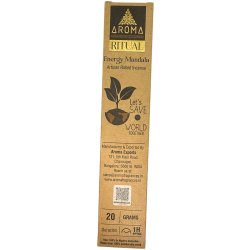 Mandala Energy Ritual Räucherstäbchen AROMA Artisan Räucherstäbchen - 20 Gramm Schachtel mit inspirierender Botschaft