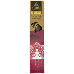 Encens Reiki Energy Ritual AROMA Artisan Incense - Boîte de 20 grammes avec message inspirant