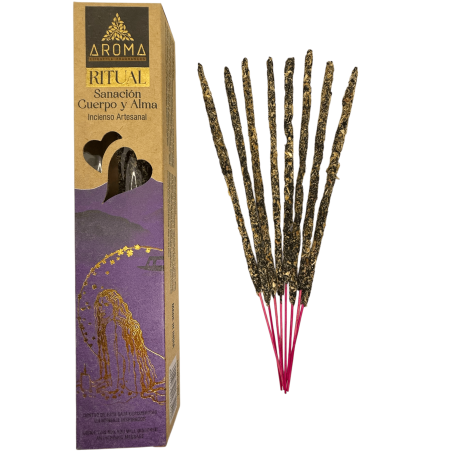 Incense Healing Body & Soul AROMA Artisan Incense - 20 gram box with inspiring message