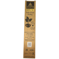 Encens Healing Body & Soul AROMA Artisan Encens - Boîte de 20 grammes avec message inspirant