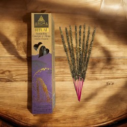 Weihrauch Heilung Körper & Seele AROMA Artisan Räucherstäbchen - 20 Gramm Schachtel mit inspirierender Botschaft