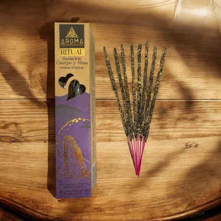 بخور شفاء للجسم والروح AROMA بخور حرفي - علبة 20 جرام مع رسالة ملهمة