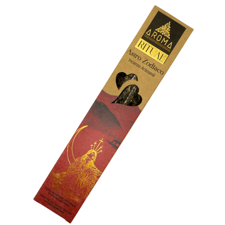 Incenso Astro Zodiac AROMA Incenso Artesanal - caixa de 20 gramas com mensagem inspiradora