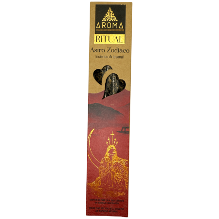 Encens Astro Zodiac AROMA Artisan Incense - Boîte de 20 grammes avec message inspirant