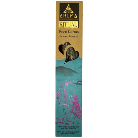 Good Karma Ritual Incense AROMA Artisan Incense - 20 gram box with inspirational message