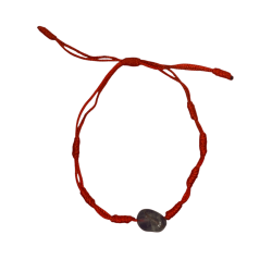 Pulsera 7 Nudos con Amatista HOSTENATURA - Energía Positiva, Sabiduría, Paz y Felicidad