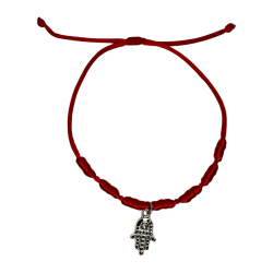 7 Knots Armband med Hand av Fatima / Hamsa HOSTENATURA - Skydd och förebyggande av det onda ögat