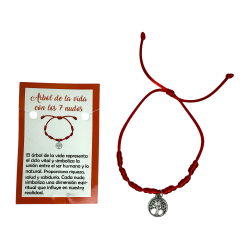 Pulsera 7 Nudos con Árbol de la vida...