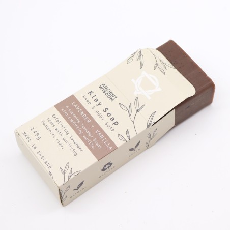 Sabó Artesà d'Arcilla Lavanda i Vainilla - Relaxant, Reconfortant i Exfoliant - 140gr.