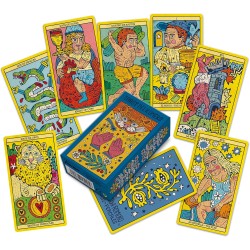 Tarô de Alecrim de Asis Percales - Fournier - 78 cartas coloridas e livreto de instruções