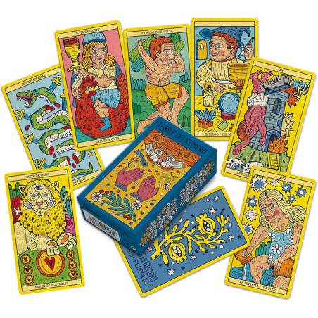 Tarotul cu rozmarin de Asis Percales - Fournier - 78 de cărți color și broșură de instrucțiuni