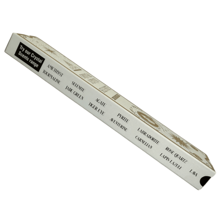 Selenit Rökelse AROMA Smudge Incense Kit Crystal - Rökelse pinnar med mineraler - 1 låda med 20gr.