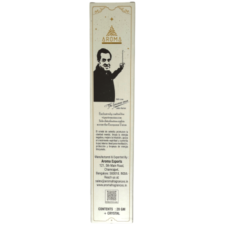 Incenso Selenita AROMA Kit de Incenso Borrar Cristal - Incensos com minerais - 1 caixa de 20gr.