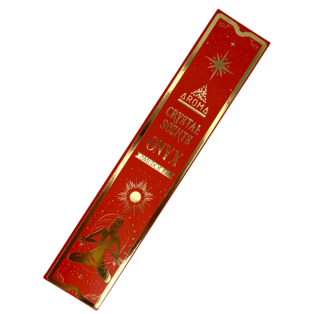 Onyx Räucherstäbchen AROMA Räucherset Räucherstäbchen Kristall - Räucherstäbchen mit Mineralien - 1 Schachtel mit 20gr.