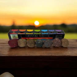 Crystal Scents Aroma Fragrances Activated Scenting Bombs - 7 Organic Frankincense Bombs Inspired by Minerals