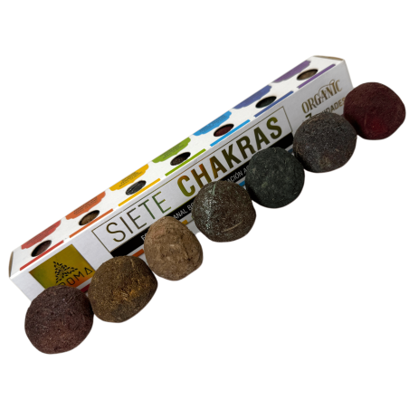 Seven Chakras Activated Scenting Bombs Aroma Fragrances - 7 Organic Incense Bombs