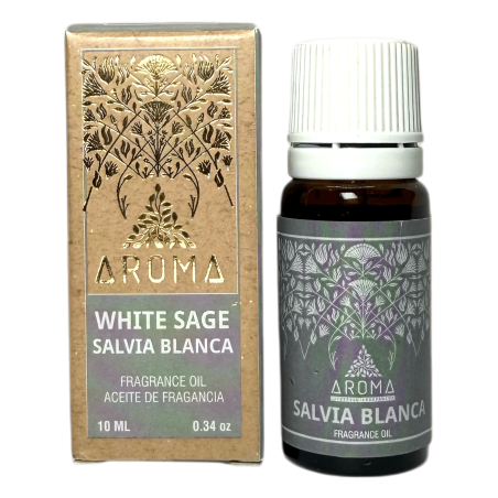 Óleo de Fragrância de Sálvia Branca Fragrâncias Aromáticas 10ml.