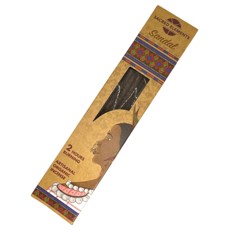 Incienso Sándalo SACRED ELEMENTS HEM - 10 barritas orgánicas artesanas