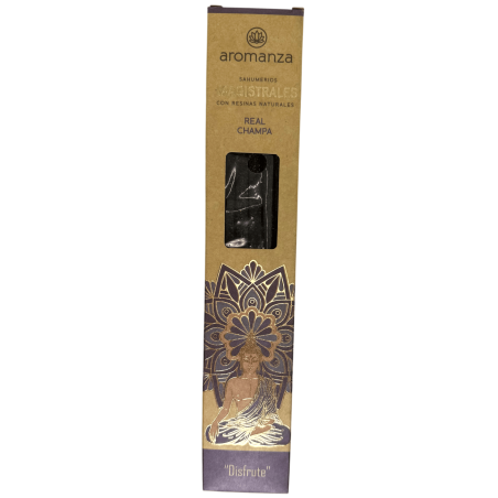Sahumerios Magistrales Real Champa Inciensos Aromanza Argentina 8 barritas gruesas con Resinas Naturales - Disfrute