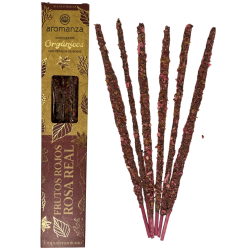 Biologisch Rood Fruit en Koninklijke Roos met Rozenblaadjes Aromanza Argentina - 6 natuurlijke stokjes - Empowerment