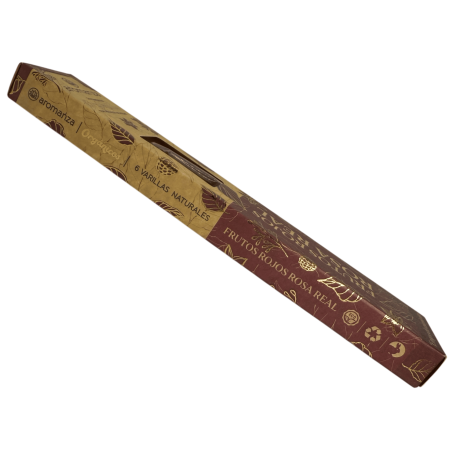 Fruits Rouges Bio et Rose Royale aux Pétales de Rose Aromanza Argentina - 6 sticks naturels - Empowerment