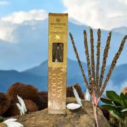 Ekologiczna Wędzarnia z Kokosem i Szałwią z Naturalnymi Płatkami Ziół Aromanza Argentyna - 6 naturalnych patyczków - Wewnętrzny