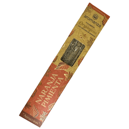 Bio Orangen- und Pfefferrauch mit Orangenschale Aromanza Argentina - 6 natürliche Sticks - Attraktion