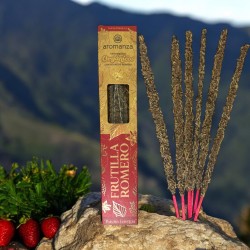 Fumoir Bio Fraise et Romarin aux Feuilles de Romarin Aromanza Argentina - 6 sticks naturels - Good Energy