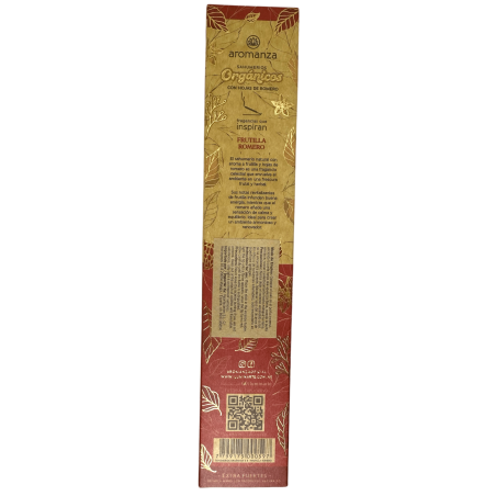 Bio Erdbeer und Rosmarin Räucherei mit Rosmarinblättern Aromanza Argentina - 6 natürliche Sticks - Good Energy
