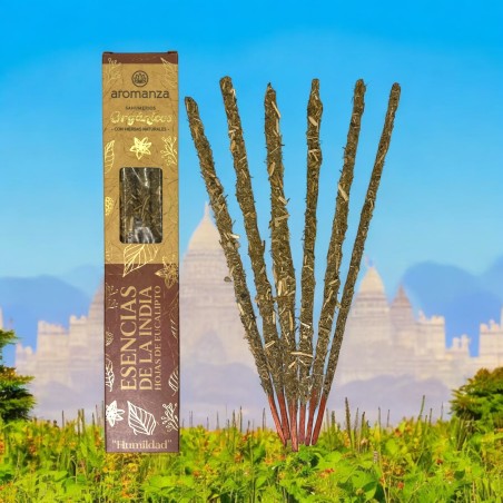 Bio-Rühren aus Indien mit natürlichen Kräutern Aromanza Argentina - 6 natürliche Stäbchen - Demut