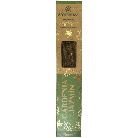 Bio-Räucherei aus Gardenie und Jasmin mit natürlichen Blüten Aromanza Argentina - 6 natürliche Stäbchen - Seife