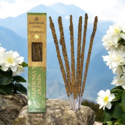 Biologische Gardenia en Jasmijn Rokerij met Natuurlijke Bloemen Aromanza Argentina - 6 natuurlijke stokjes - Placer