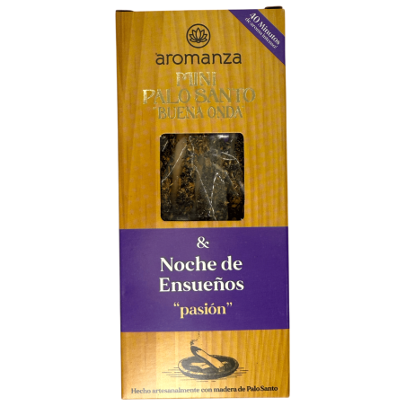 Mini Palo Santo Good Wave Wierook Dreamy Nights Aromanza Argentina - 8 Smokes 40min duur - Passie