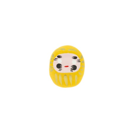 Boneca Daruma Yellow Little Fortune - Japão Tradicional - Propósito