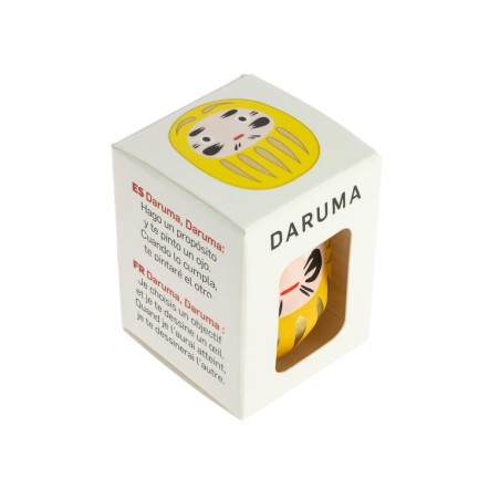 Daruma Yellow Little Fortune - Giappone tradizionale - Bambola per lo scopo