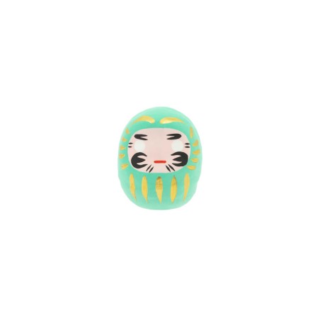 Boneca Daruma Turquesa Pequeno Sucesso Acadêmico - Japão Tradicional - Propósito