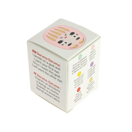 Daruma Rosa Pequeño Afecto - Tradicional Japón - Muñeco de los propósitos