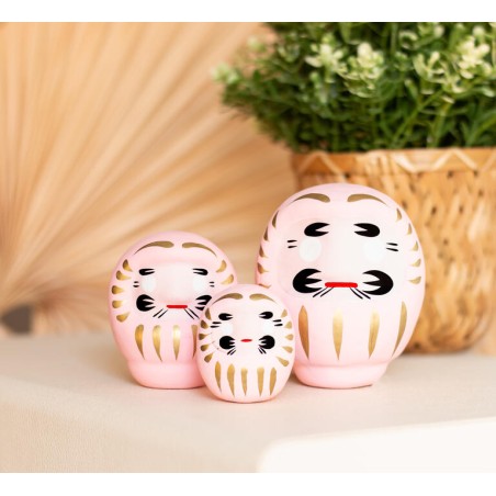 Daruma Pink Small Affection - Japon traditionnel - Poupée but