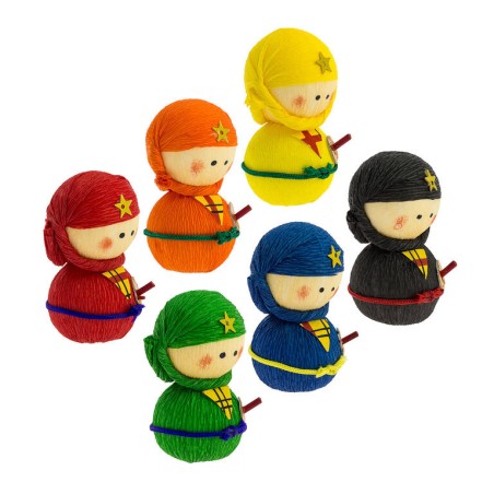 Okiagari Ninja Tentetieso - Japansk docka - Slumpmässig färg