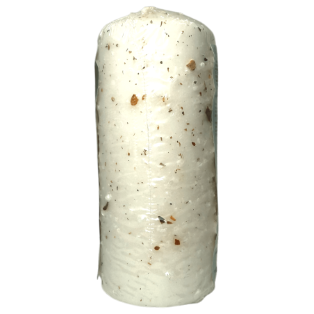 Rough Candle, Coarse Salt and Pepper AUM Fragrances 12x4.8cm - 170gr. 16h. - Against the Evil Eye and Eliminates Negative Energi
