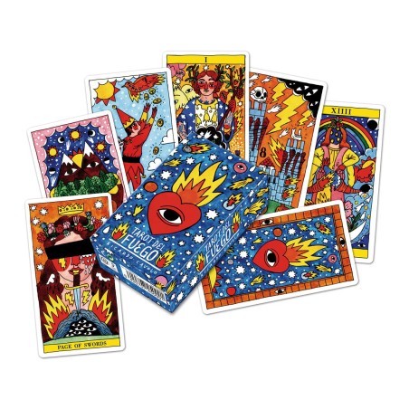 Tarot del Fuego Ricardo Cavolo - Fournier - 78 de cărți color și broșură de instrucțiuni