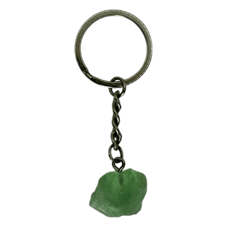 Portachiavi minerale grezzo fluorite - Tranquillità, saggezza e forza di volontà