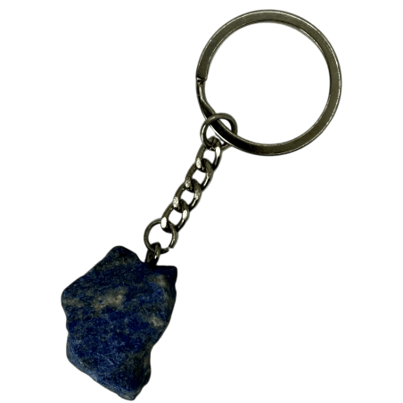 Raw Mineral Keychain Lapis Lazuli - Visdom, Kommunikation, Skydd och Healing