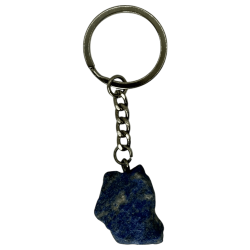 Porte-clés Minéral Brut Lapis Lazuli - Sagesse, Communication, Protection et Guérison
