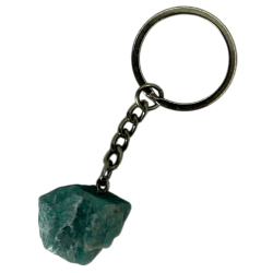 Porte-clés minéral brut amazonite - Calmant, soulage le stress et l’anxiété