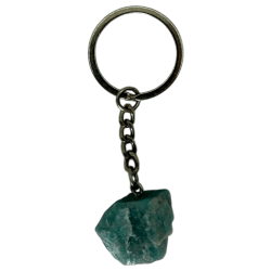 Amazonite Raw Mineral nyckelring - lugnande, lindrar stress och ångest