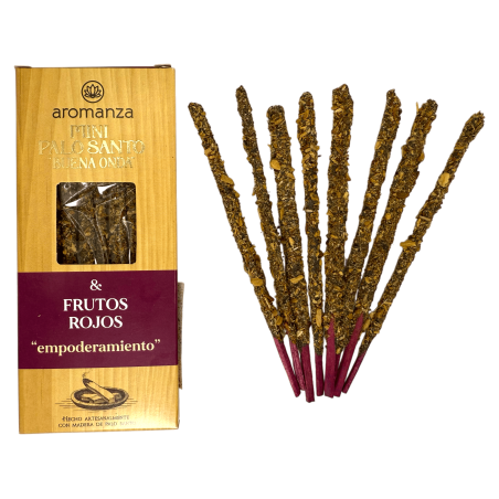 Mini Incenso de Frutas Vermelhas Palo Santo Good Wave Aromanza Argentina - 8 Fumos 40min duração - Empoderamento